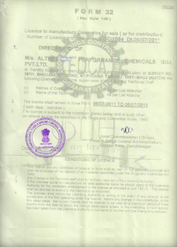 FDCA Certificate