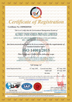 ISO 14001 Certificate